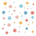 thumbnail image 1 of Juego de pegatinas de pared JAMW flores bonitas decoración habitación niños Sencillez, 1 of 5