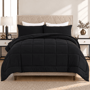 YEPCLUB Queen Down Alternative Comforter Set, 3-Piece