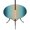 Teal Blue Khaki, variant on Round Outdoor Tablecloth with Umbrella Hole and Zipper, Purple Ombre Tablecloth with Elastic Waterproof, Modern Yellow Gradient Farmhouse Art Patio Table Covers for 55" - 60" Picnic Pool Tables