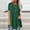 Green, variant on Njoeus Plus Size Tunic Tops for Women, Women's Short Sleeve Round Neck Button Side T Shirts Solid Color Loose Fitting Blouse Summer 2024 S-5XL
