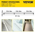 thumbnail image 3 of VEVORbrand 8 FT Pipe Stair Handrail, 440 LBS Load Capacity Carbon Steel Staircase Handrail, Industrial Pipe Handrail with Wall Mount Support, Round Corner Wall Handrailings for Indoor, Outdoor, 3 of 9