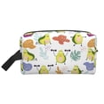 thumbnail image 2 of Uemuo Orange Green Avocado Pattern Portable Toiletry Bags with Handle, Waterproof travel Make up Bags for Women, Large Capacity Travel Cosmetic Bags, 2 of 9