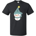 thumbnail image 3 of Inktastic Cute Christmas Snowman in Blue Hat and Scarf T-Shirt, 3 of 5