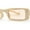 All Beige, variant on Womens Thin Narrow Rectangular Mod Sunglasses All Beige
