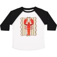 thumbnail image 3 of Inktastic Lobster Striped Cute Squiggle Boys or Girls Toddler T-Shirt, 3 of 5