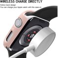 thumbnail image 4 of 4 Pack Compatible for Apple Watch Case 40mm [NO Screen Protector] Series 6 5 4 SE, Hard PC Bumper Case Protective Cover Frame Compatible for iWatch 40mm, Rose Gold/White/Pink/Mint Green, 4 of 5