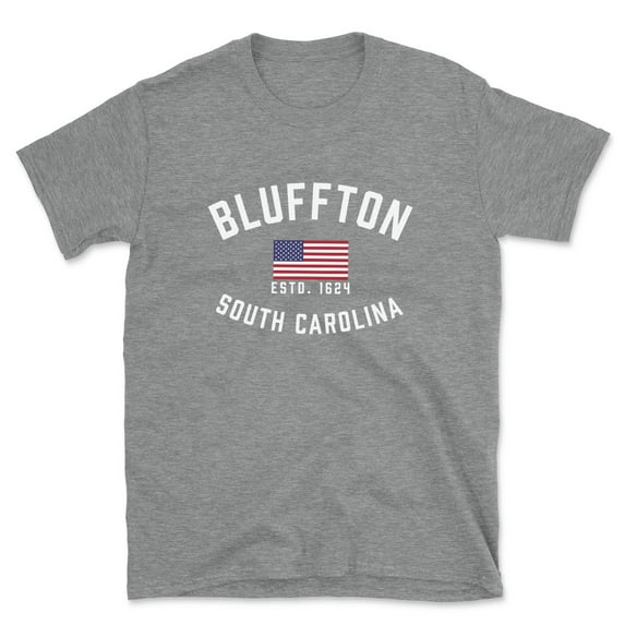 Bluffton South Carolina Patriot Men's Cotton T-Shirt