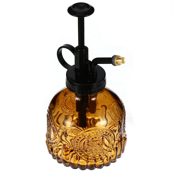 COSMOBETTY 1pc Vintage Glass Spray Bottle For Gardening Decorative Water Sprinkling Pot Plant Mister Refillable Top