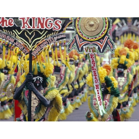 Procession, Ati Atihan Carnival, Kalibo, Island of Panay, Philippines, Southeast Asia, Asia Print Wall Art By Alain Evrard