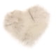 thumbnail image 5 of Alfombra de piel de oveja artificial suave con forma de amor, tapete para piso, funda de sofá, funda de silla, Gris blanco, 5 of 9