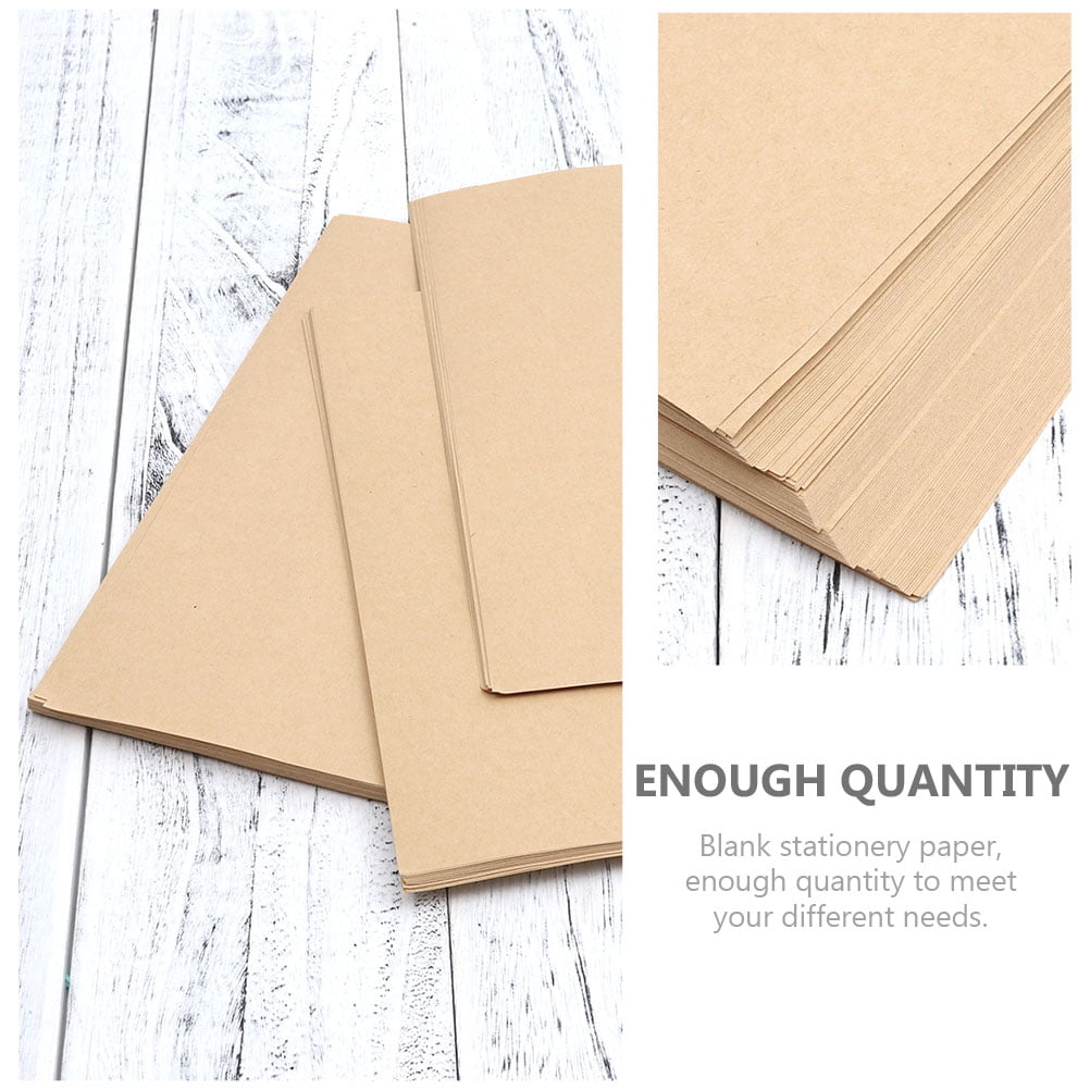 TAILTOSS Retro Khaki Kraft Paper Blank Writing Stationery for All Occasions