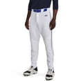 thumbnail image 1 of Pantalones de béisbol Under Armour Utility para hombre, talla L, 22, color blanco/azul marino, 1 of 7