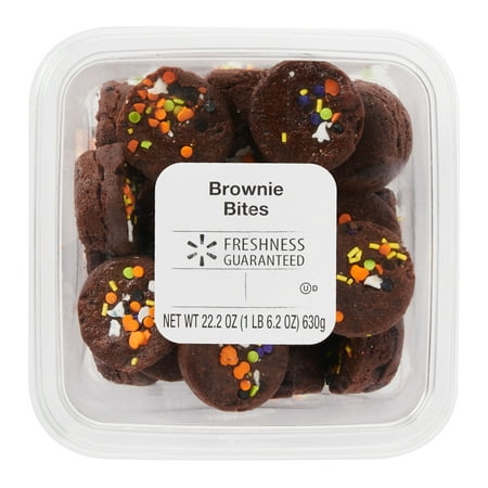 Freshness Guaranteed Halloween Brownie Bites 22.2 oz, 33 Count, Baked, Shelf-Stable, Moist Dessert
