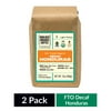 (2 pack) (2 Pack) Boulder Organic Coffee, Decaf Honduras Organic & Fair Trade Single Origin Light Roast Whole Bean Coffee, 12 oz Bag