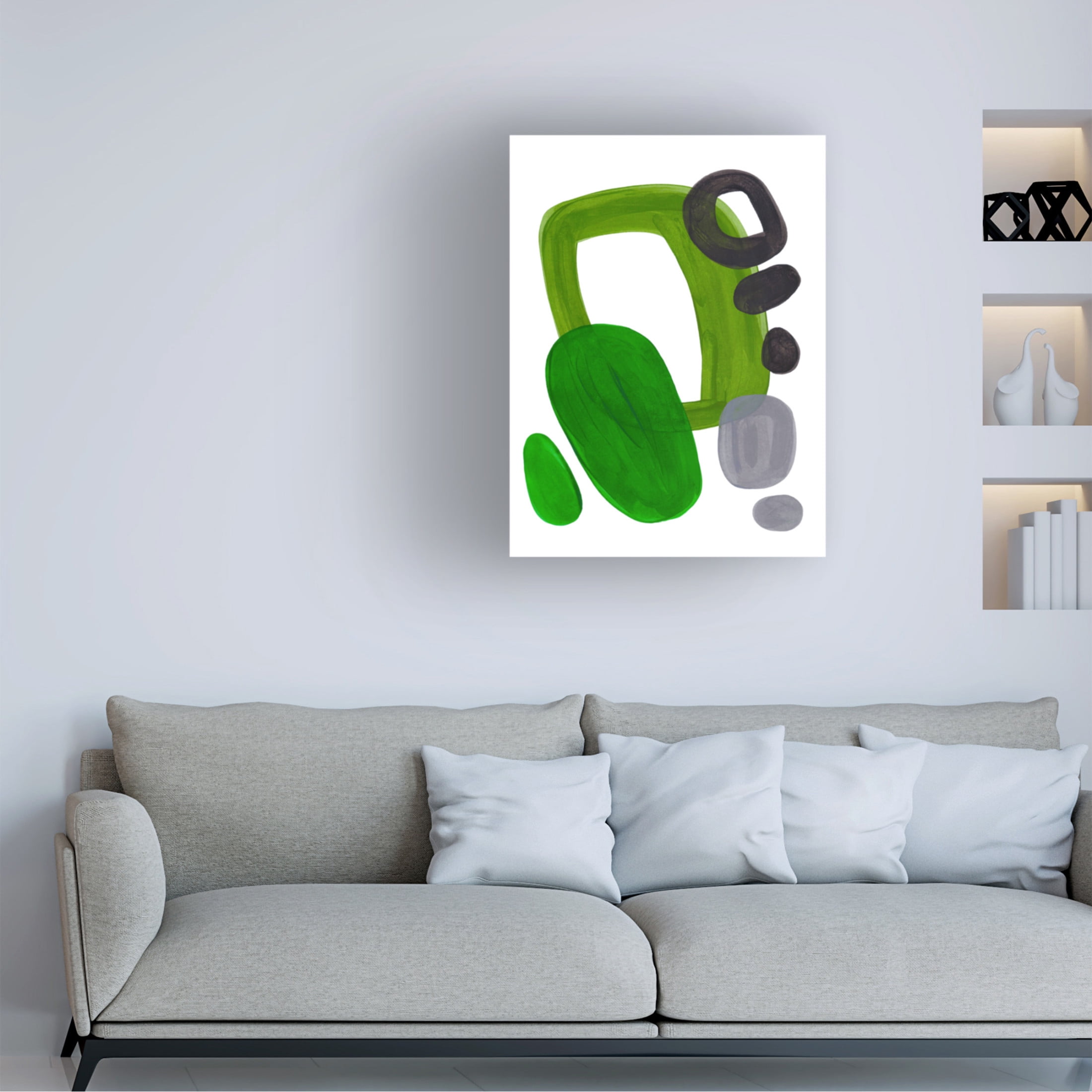 Trademark Fine Art Ejaaz Haniff  Midcentury Olive Canvas Wall Art