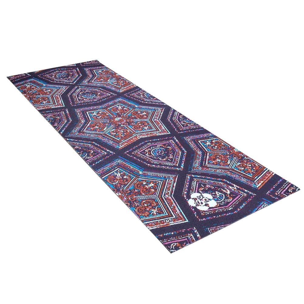 Vandue AUM 4mm Soft Foam Tech Lilla Series Yoga Exercise Mat - 68" x 24" - Perfect for Yoga/Pilates/Floor Exercises Ohm Flower