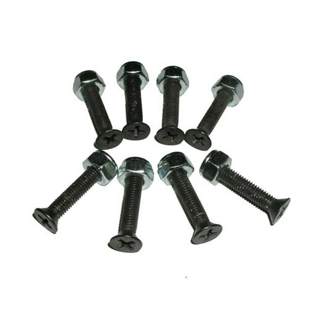 FKD SKATEBOARD HARDWARE 1in PHILLIPS HEAD One Set (8 pcs nuts and bolts)