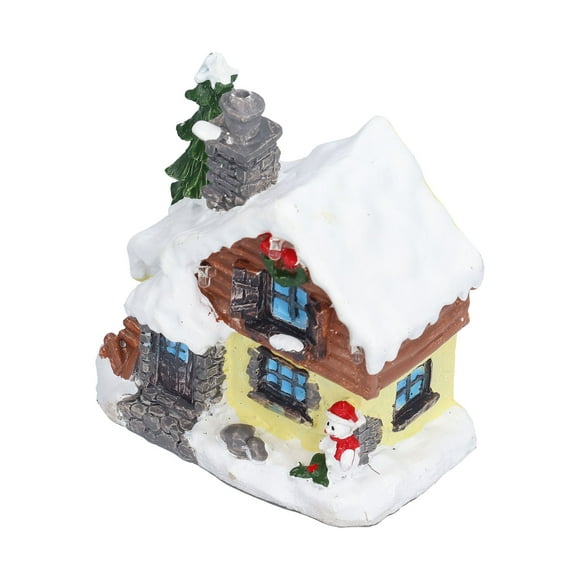Casa de escena navideña, nieve de invierno, casas navideñas, casas navideñas, pueblo con luz LED, casas navideñas, pueblo elegante y moderno