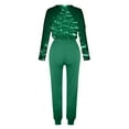 thumbnail image 4 of Posijego Ensemble de Survêtement de Noël pour Femmes Imprimé Manches Longues Col Rond Joggeurs 2 Pcs Tenues de Détente, 4 of 5
