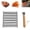 Small, variant on Hot Dog Roller for Grill, Stainless Steel BBQ Hot Dog Griller with Extra Long Wood Handle, 6 Rollers for 5 Hot Dogs, Manual Rolling Hot Dog Grill for Even Cooking, BBQ Must Have Gadget (Small)