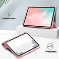 thumbnail image 5 of iPad Air 5th 4th Generation Case, iPad 10.9" Case 2022 2020, Allytech Ultra Slim Trifold Stand Protective Multi Angle Stand Pencil Holder Case Cover for Apple iPad Air 4 5, Pink, 5 of 10