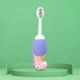 thumbnail image 5 of Cepillo de dientes suave para niños, diseño de dibujos animados, para el cuidado dental, eliminación de manchas, limpieza profunda, color morado, 5 of 5