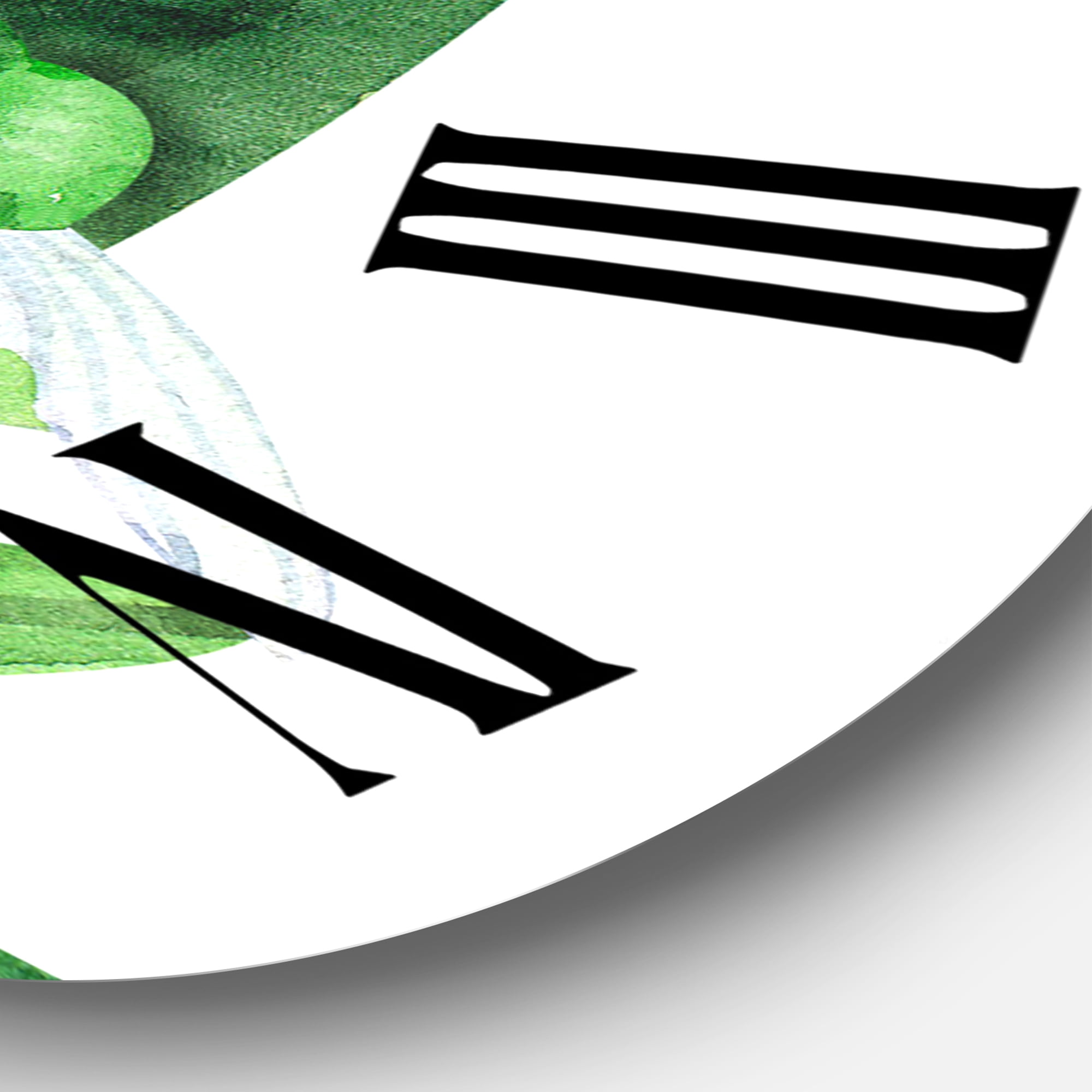 Designart 1 in Quartz Traditional Wall Clock