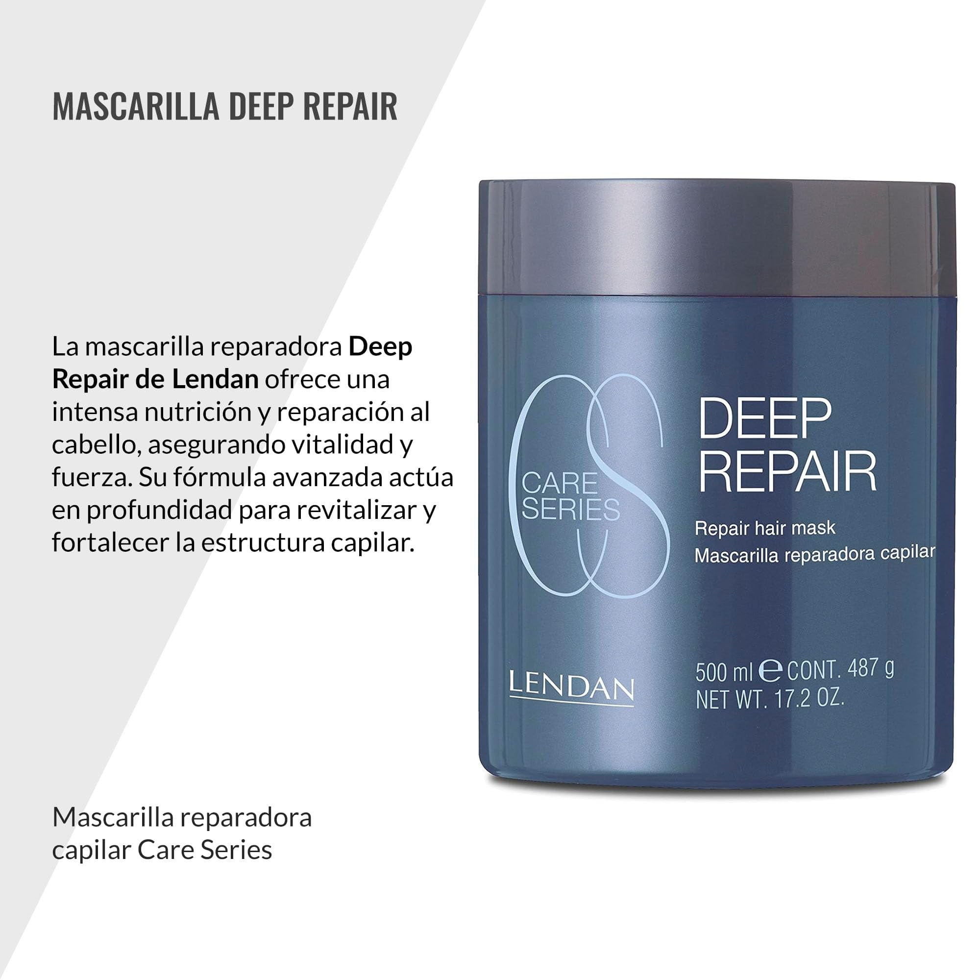Lendan - Repairing Hair Mask - Deep Repair - 500 ml - For Damaged Hair - With Hydrolyzed Keratin - Enhances Shine - Anti-Frizz