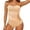 Beige, variant on QHFBli Full Body Shaper for Women Open Crotch Shapewear Plus Size Girdle Belly Shapewear Body Shaper Strapless