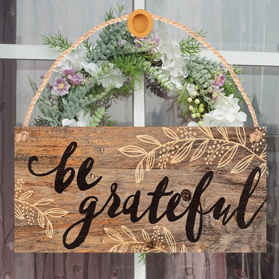 Usloyux Inspirational Wooden Listing for Home Decor, Rustic Welcome Plaque for Wall, Handmade Wood Sign for Gift, Decorative Wooden Board for Room