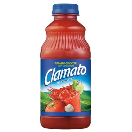 (2 Pack) Clamato Original Tomato Cocktail, 32 fl (Best Tasting Tomato Juice)