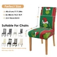 thumbnail image 5 of Chair Covers for Dining Room Chairs Stretch Christmas Printed Dining Chair Cover Set Of 6,Washable Elastic Christmas Kitchen Chair Slipcovers,Removable Seat Protector for Home or Party, 5 of 8