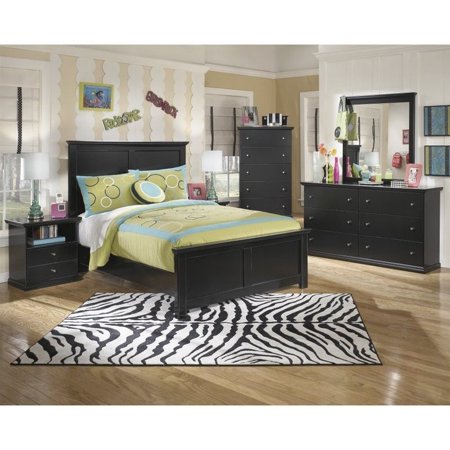 UPC 688168833274 product image for Ashley Maribel 6 Piece Wood Panel Bedroom Set in Black | upcitemdb.com