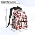 thumbnail image 2 of Fotbe Rocket Pattern Mochila Ligera Casual para Laptop para Hombres y Mujeres, Mochila Impermeable de Uso Diario, Mochila para Universidad, 2 of 6