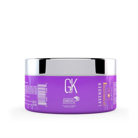 GK HAIR Global Keratin Lavender Bombshell Masque (7.05 Fl Oz/200 g) Semi-Permanent Long Lasting Hair Toning Color Pigments Moisturizing Styling and Coloring Mask for All Hair Types Unisex