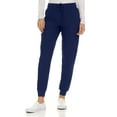 thumbnail image 5 of Hey Medical Scrubs Set- 9 Pocket Knit V-Neck Top with Knit Joggers Scrub Pants, 5 of 6