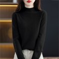 thumbnail image 6 of Aoiroe Fall Sweaters for Women Cowl Neck Sweatshirt Women Fall Clothes Fitted Sweater Turtleneck Tops for Women Oversize Sweater Dress Thick Sweaters for Women Holiday Sweaters for Women S, 6 of 9