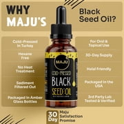 Maju Superfoods Black Seed Oil Liquid Unflavored Vegan 2 fl oz