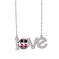 thumbnail image 1 of Colorful Soldier UK Landmark Flag Love Necklace Pendant Charm Jewelry, 1 of 3