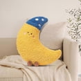 thumbnail image 2 of Moon pillow, moon plush, soft plush decorative cushion for lumbar support, sleeping, bed, pregnancy, women, baby moon Ref: 2516, 2 of 5