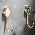 thumbnail image 3 of Wuweikeji Solid Brass Decorative Wall Hook, Hole Wall Mount, Shining Gold Fancy Hook,Home Decor, 3 of 7