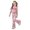 Pink, variant on Kcolen Girls 2 Piece Outfits Summer Casual Short Sleeve T-Shirt Top Flared Pants Preppy Girls' Outfits Back To School Preppy Clothes