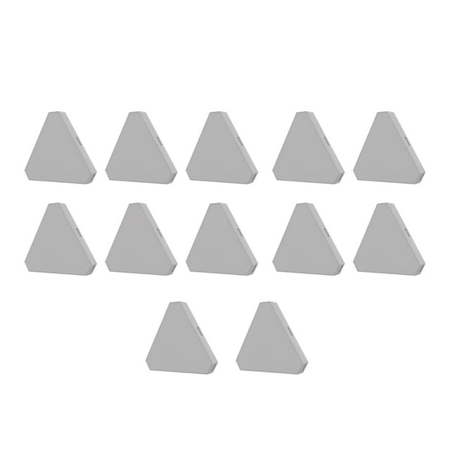 Paneles de luces LED, luces triangulares, lámparas de ambiente decorativas con control mediante aplicación inteligente Wi-Fi 12 piezas