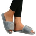 thumbnail image 3 of Vedolay Womens Slippers Cozy Warm House Shoes Comfort Slip On House Slippers for Women Grey,37, 3 of 5