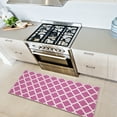 thumbnail image 4 of Ottomanson Non-Slip Hallway Runner Rug 20" x 59" Perfect for High Traffic Areas, Hot Pink Trellis, 4 of 8