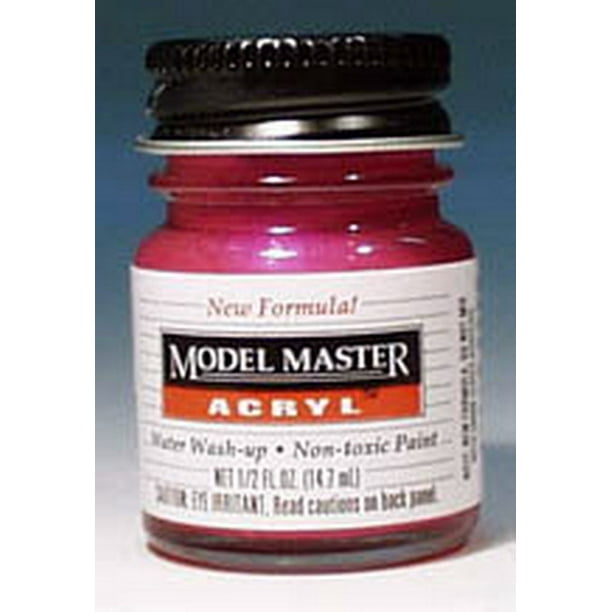 Testors 4640 Hot Pink Pearl Gloss Model Master Acrylic Paint 1/2 oz