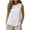 White, variant on Women's Sleeveless Round Neck Vertical Pleated Loose Fit Casual Tank Top for Women Daily Wear & Loungewear