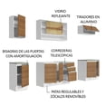 thumbnail image 4 of Cocina Integral Madesa Glamy Sin Tarja 240 cm Marron MDP, 4 of 5