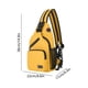 thumbnail image 3 of Bolso bandolera multiusos con correa ajustable, múltiples bolsillos, mochila de pecho cruzada para hombres y mujeres, poliéster ligero, 38x22x11cm, 3 of 6
