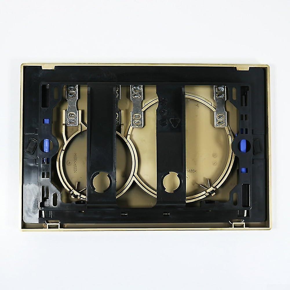Chrome Finish Geberit Sigma01 Dual Flush Plate - Space Saving Design (Gold)